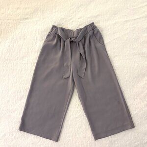 Lululemon Womens Crop Front Tie Wide Leg Elasticated Waist